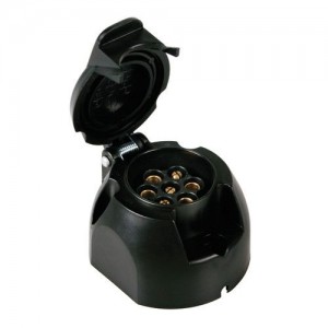 Utánfutó dugaljzat 7 pólusú műanyag